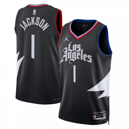 Camiseta Hombre Los Angeles Clippers Reggie Jackson 1 2022-23 Jordan Statement Edition Negro Swingman Camiseta Hombre Los Angeles Clippers Reggie Jackson 1 2022-23 Jordan Statement Edition Negro Swingman